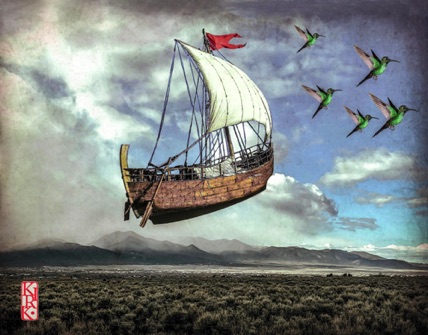 Ship of the Desert
digital collage print