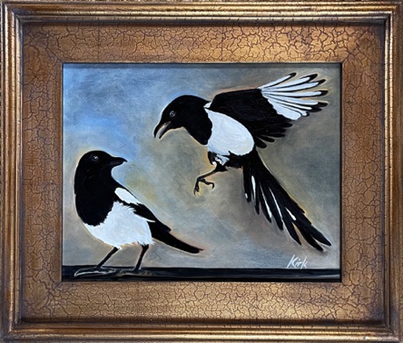 Two Magpies
11x14 oil on linen board